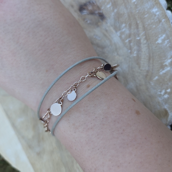 24. Rose Gold and Gray Women's Bracelet - Picture 6 of 8